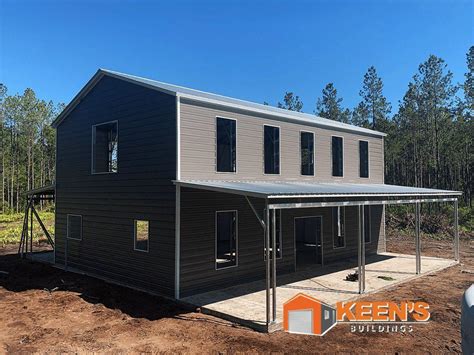 country metal two story house|2 story metal house exterior.